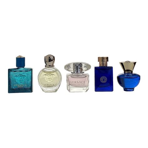 versace 5 pcs mini set for women|Versace mini 5ml set.